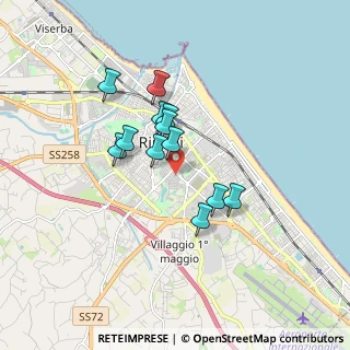 Mappa 47900 Rimini RN, Italia (1.33917)