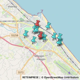 Mappa 47900 Rimini RN, Italia (1.11267)