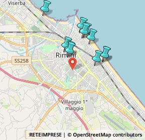 Mappa 47900 Rimini RN, Italia (1.62727)