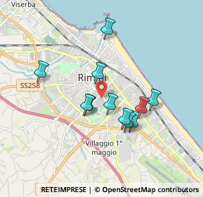 Mappa 47900 Rimini RN, Italia (1.50636)