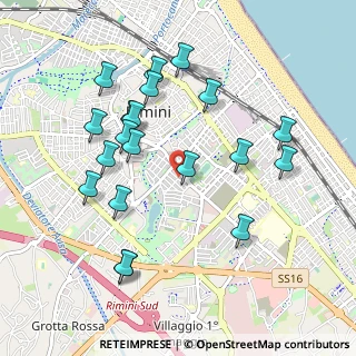 Mappa Via Sicilia, 47923 Rimini RN, Italia (1.017)