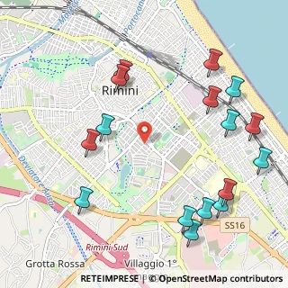 Mappa 47900 Rimini RN, Italia (1.33375)