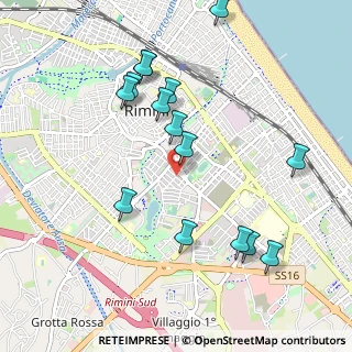 Mappa Via Sicilia, 47923 Rimini RN, Italia (1.07867)
