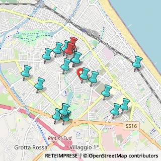 Mappa Via Sicilia, 47923 Rimini RN, Italia (0.9545)