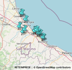 Mappa 47900 Rimini RN, Italia (8.90643)