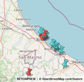 Mappa 47900 Rimini RN, Italia (14.48818)