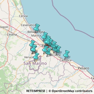 Mappa 47900 Rimini RN, Italia (7.86813)