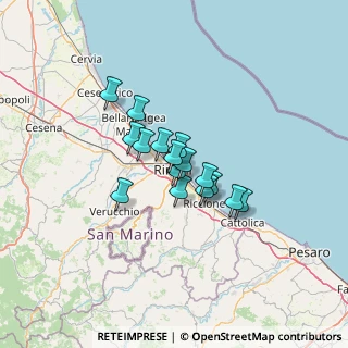 Mappa 47900 Rimini RN, Italia (8.47875)