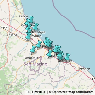 Mappa 47900 Rimini RN, Italia (11.0005)