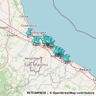 Mappa 47900 Rimini RN, Italia (8.13385)