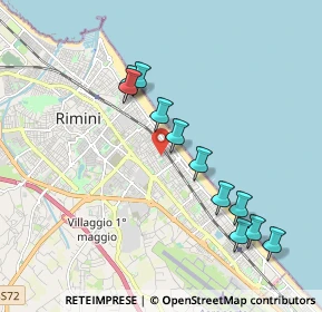 Mappa Via Severino Ferrari, 47924 Rimini RN, Italia (1.91818)