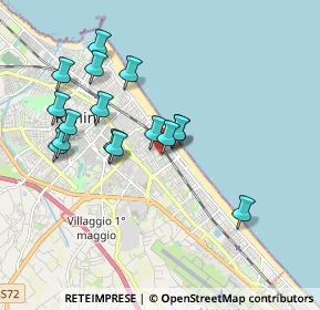 Mappa Via Severino Ferrari, 47924 Rimini RN, Italia (1.76875)