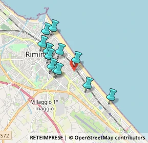 Mappa Via Severino Ferrari, 47924 Rimini RN, Italia (1.56462)