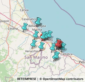 Mappa Via Borghetto, 47923 Rimini RN, Italia (10.931)