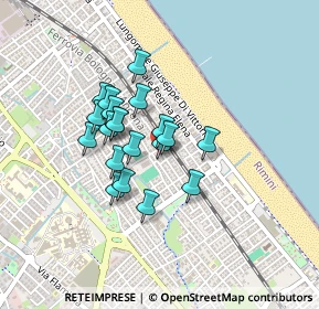 Mappa Via Curzio Malaparte, 47924 Rimini RN, Italia (0.32)