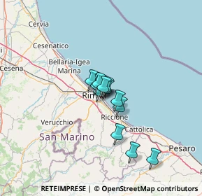 Mappa Via Curzio Malaparte, 47924 Rimini RN, Italia (7.64917)