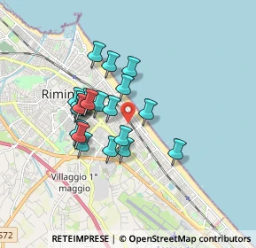 Mappa Via Curzio Malaparte, 47924 Rimini RN, Italia (1.4115)