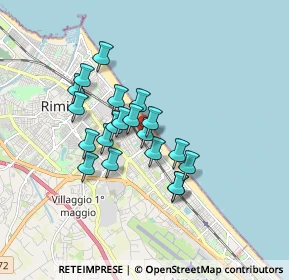 Mappa Viale Giovanni Lettimi, 47924 Rimini RN, Italia (1.339)