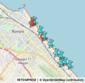 Mappa Viale Giovanni Lettimi, 47924 Rimini RN, Italia (1.86)