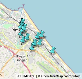 Mappa Viale Giovanni Lettimi, 47924 Rimini RN, Italia (1.716)