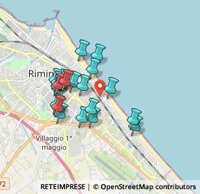 Mappa Viale Giovanni Lettimi, 47924 Rimini RN, Italia (1.501)