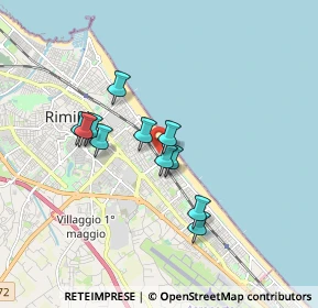 Mappa Viale Giovanni Lettimi, 47924 Rimini RN, Italia (1.40727)