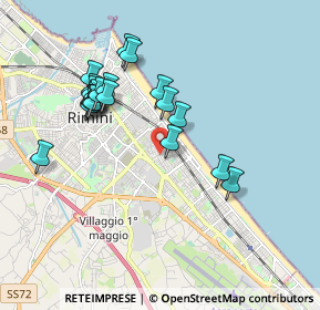 Mappa Via Michelangelo Zanotti, 47924 Rimini RN, Italia (1.812)