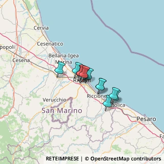 Mappa Via Molise, 47923 Rimini RN, Italia (7.17333)