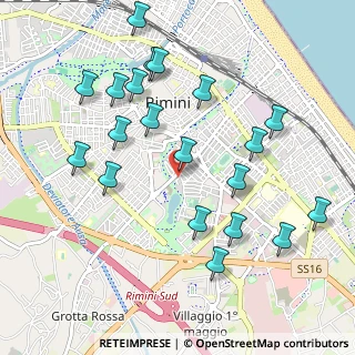 Mappa Via Molise, 47923 Rimini RN, Italia (1.1115)