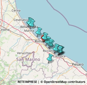 Mappa Viale Regina Elena, 47924 Rimini RN, Italia (10.18625)