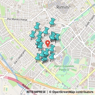 Mappa Via Croce del Sud, 47923 Rimini RN, Italia (0.288)
