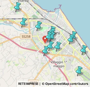 Mappa Via Sirio, 47923 Rimini RN, Italia (1.77786)