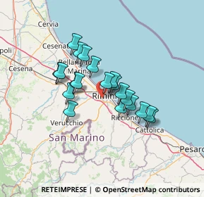 Mappa Via Sirio, 47923 Rimini RN, Italia (10.2805)