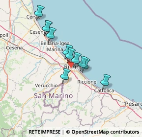Mappa Via Sirio, 47923 Rimini RN, Italia (11.14364)