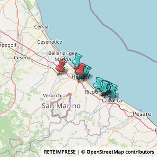 Mappa Via Sirio, 47923 Rimini RN, Italia (8.37824)