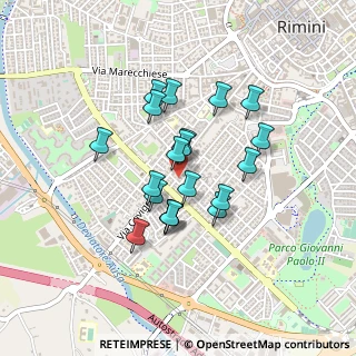 Mappa Via Sirio, 47923 Rimini RN, Italia (0.346)