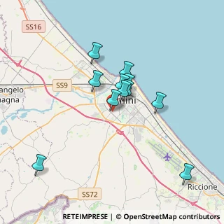 Mappa Via Sirio, 47923 Rimini RN, Italia (3.01)