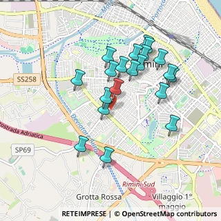 Mappa Via Sirio, 47923 Rimini RN, Italia (0.8865)