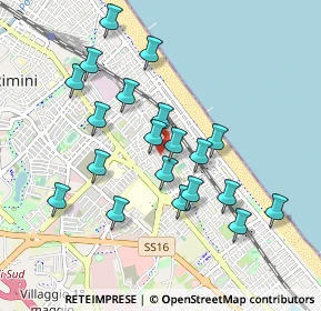 Mappa Via Alfredo Baccarini, 47924 Rimini RN, Italia (0.908)