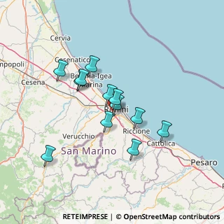 Mappa Via Adolfo Bonvicini, 47923 Rimini RN, Italia (11.63917)