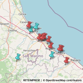 Mappa Via Adolfo Bonvicini, 47923 Rimini RN, Italia (12.80692)