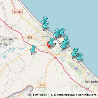 Mappa Via Adolfo Bonvicini, 47923 Rimini RN, Italia (3.16846)