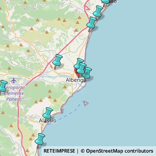 Mappa Viale Liguria, 17021 Albenga SV, Italia (5.59167)