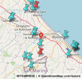 Mappa Via Pergola, 47822 Santarcangelo di Romagna RN, Italia (10.75)