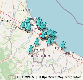 Mappa Via Pergola, 47822 Santarcangelo di Romagna RN, Italia (9.50368)
