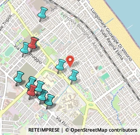 Mappa Via Corrado Ricci, 47924 Rimini RN, Italia (0.6485)
