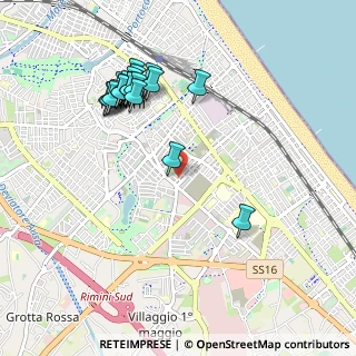Mappa Via Balilla, 47923 Rimini RN, Italia (1.058)