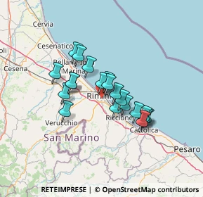 Mappa Via Balilla, 47923 Rimini RN, Italia (10.284)