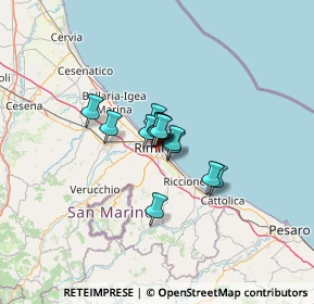 Mappa Via Balilla, 47923 Rimini RN, Italia (6.13857)