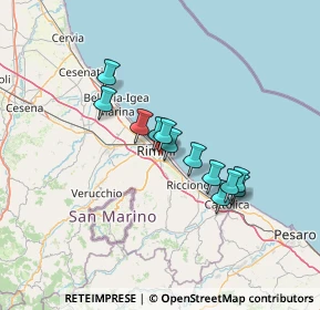 Mappa Via Balilla, 47923 Rimini RN, Italia (10.50917)